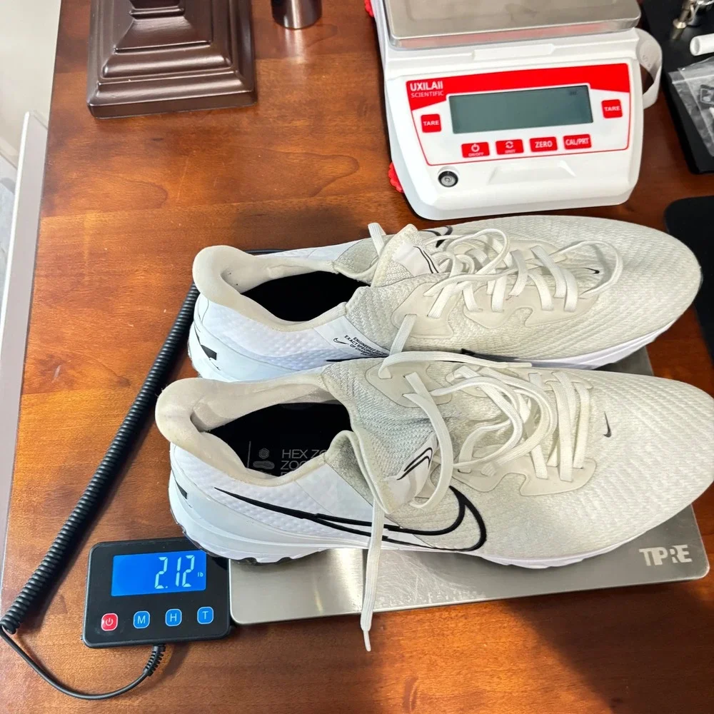 Nike Air Zoom Infinity Tour Flyknit Golf Shoes White Black CT0540-133 Mens 14